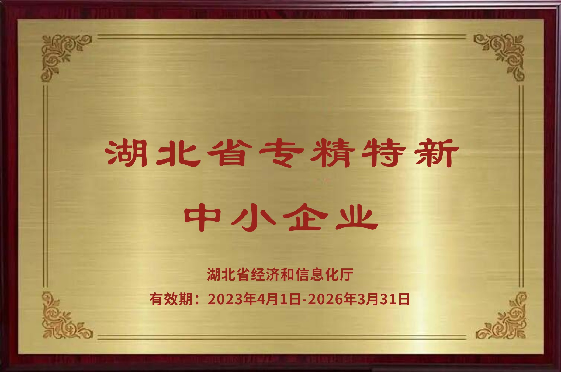 湖北省專精特新中小企業(yè)